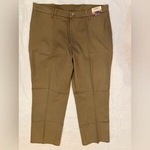 Wrangler Pants Men's 38x29 Tan No Iron Straight Fit Ultimate Khaki 4 Way Flex